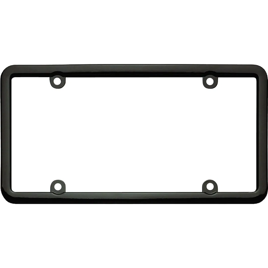 20050 – CRUISER License Plate Frame, Without Design Powder Coated Black Stamped Metal